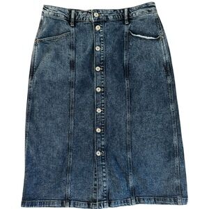 Old Navy Denim Button-Front Skirt